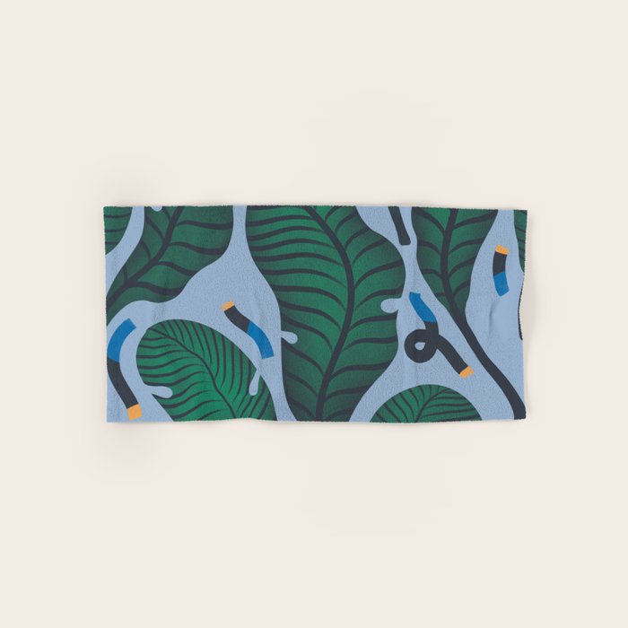 Retro, Jungle Out Bath Towel Gallery Image 1