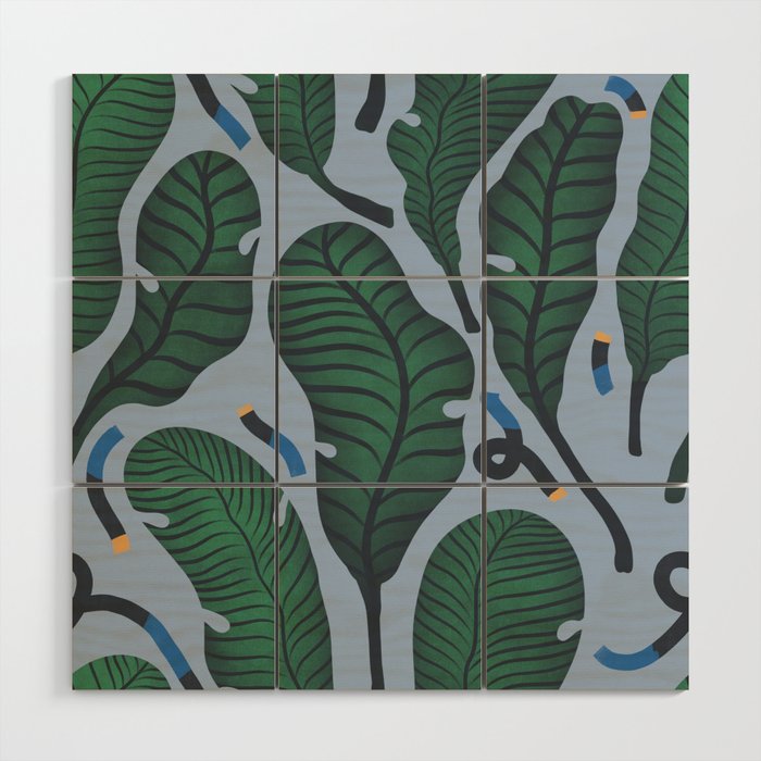 Retro, Jungle Out Wood Wall Art Gallery Image 1