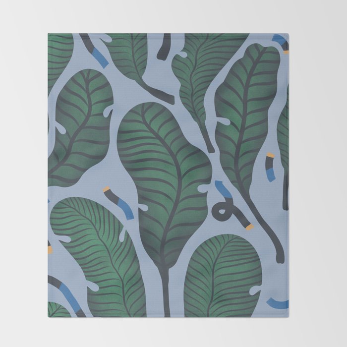Retro, Jungle Out Throw Blanket Gallery Image 2