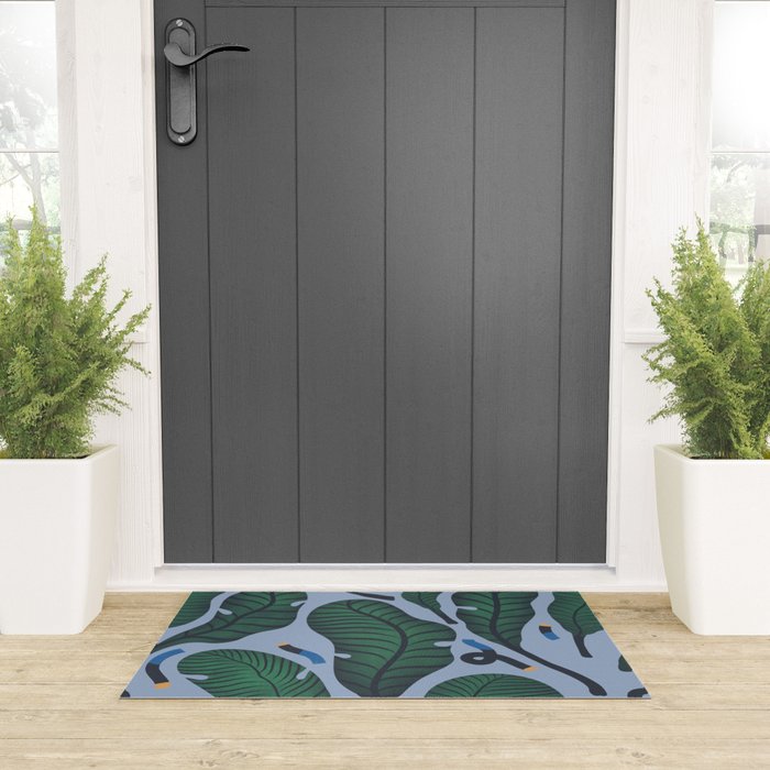 Retro, Jungle Out Welcome Mat Gallery Image 3