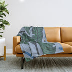 Retro, Jungle Out Throw Blanket Gallery Image 1