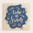 Swimming pool Wood Wall Art Gallery Image 1