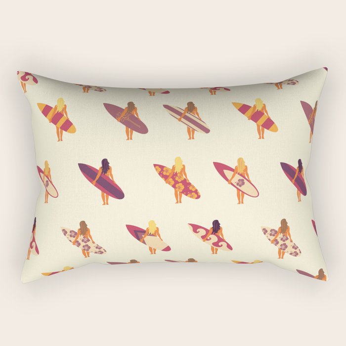 Surfergirls Rectangular Pillow Gallery Image 2