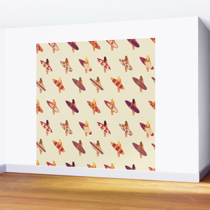 Surfergirls Wall Mural Gallery Image 2