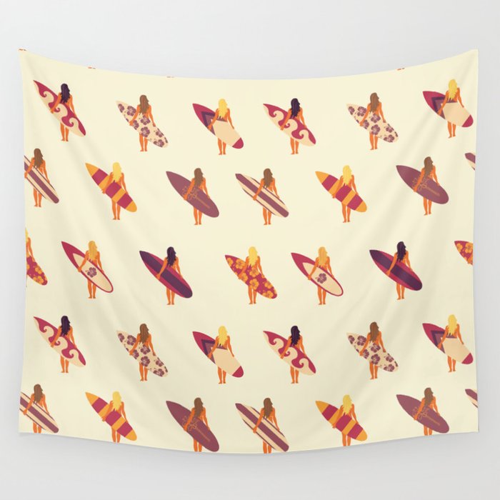 Surfergirls Wall Tapestry Gallery Image 4
