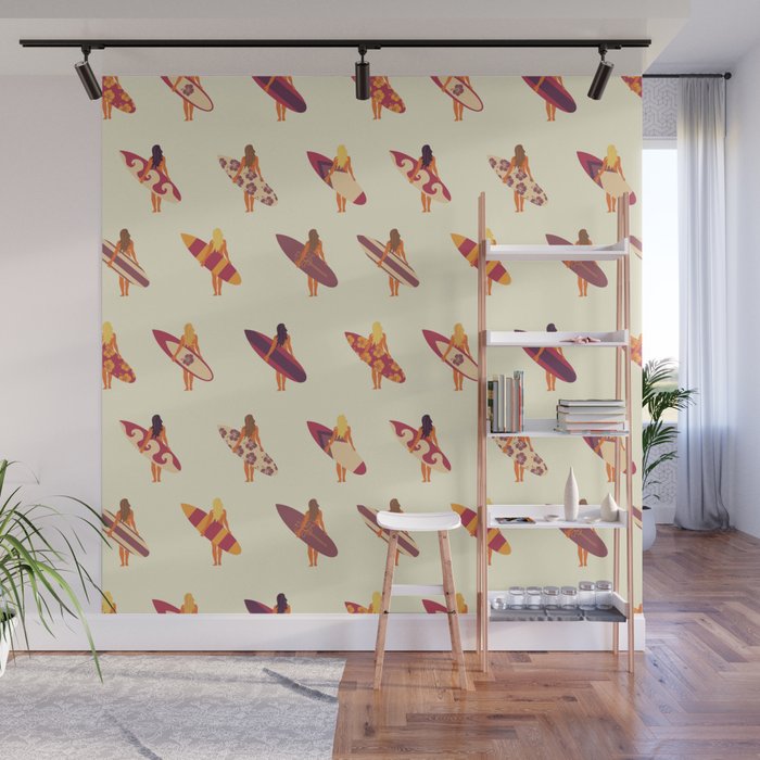 Surfergirls Wall Mural Gallery Image 1