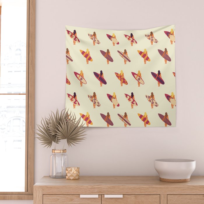 Surfergirls Wall Tapestry Gallery Image 2