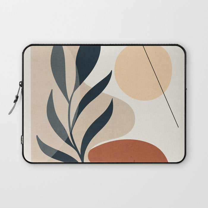 Minimal Abstract Art Plant 9 Laptop Sleeve Gallery Image 1
