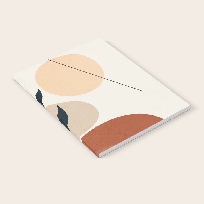 Minimal Abstract Art Plant 9 Notebook Gallery Image 2
