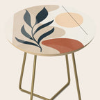 Minimal Abstract Art Plant 9 Side Table Gallery Image 2