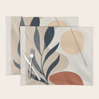 Minimal Abstract Art Plant 9 Placemat Gallery Image 1