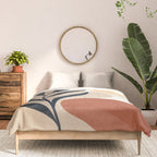 Minimal Abstract Art Plant 9 Comforter Gallery Image 3