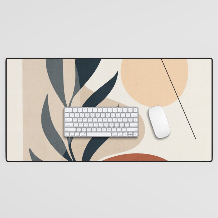 Minimal Abstract Art Plant 9 Desk Mat Gallery Image 1