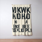 Work hard and be nice to people, vintage sign, inspirational quote, motivational, funny Window Curtain Gallery Image 3