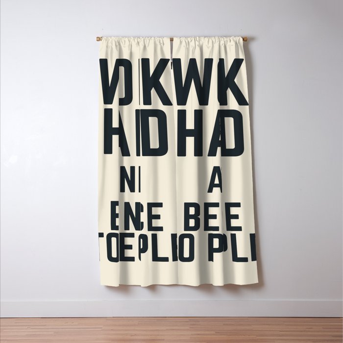 Work hard and be nice to people, vintage sign, inspirational quote, motivational, funny Window Curtain Gallery Image 3