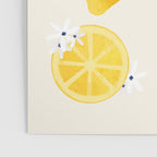 Mediterranean lemon branch pattern Poster Gallery Image 3