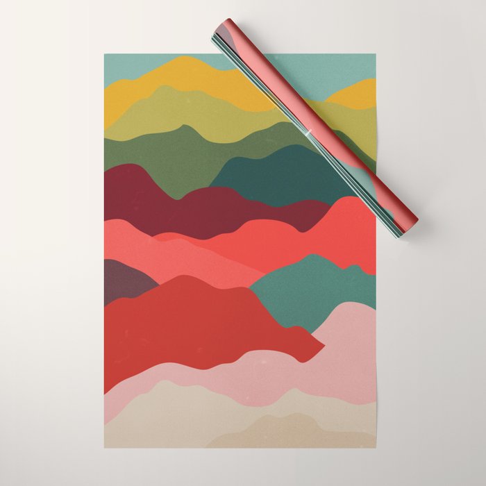 Art Clouds: Mid Century Edition Wrapping Paper Gallery Image 1