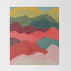 Art Clouds: Mid Century Edition Throw Blanket Gallery Image 2