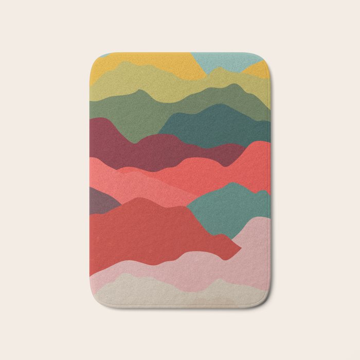 Art Clouds: Mid Century Edition Bath Mat Gallery Image 1