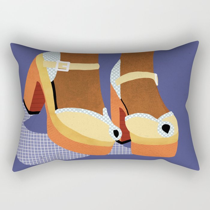 Funky Shoes Rectangular Pillow Gallery Image 2