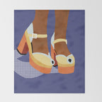 Funky Shoes Throw Blanket Gallery Image 2
