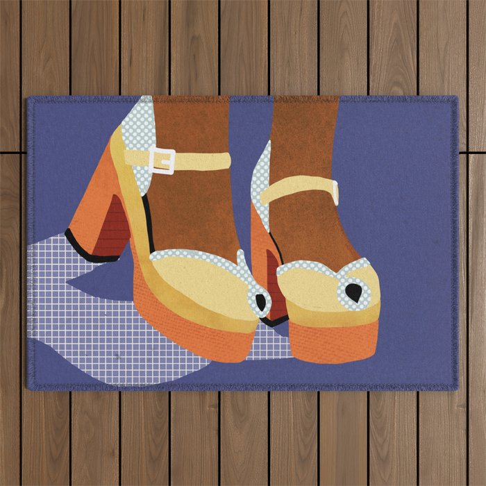 Funky Shoes Outdoor Rug Gallery Image 1