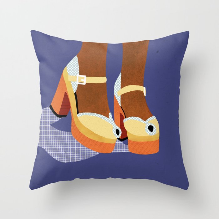 Funky Shoes Throw Pillow Gallery Image 6