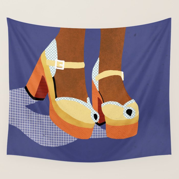 Funky Shoes Wall Tapestry Gallery Image 4