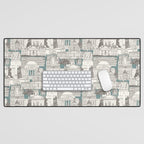 Washington DC toile juniper Desk Mat Gallery Image 1