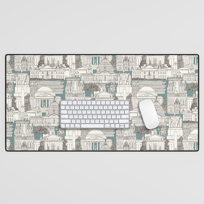 Washington DC toile juniper Desk Mat Gallery Image 1
