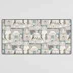 Washington DC toile juniper Desk Mat Gallery Image 3