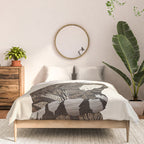 Indian desert cat off white Comforter Gallery Image 3