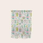 Retro Mid Century Happy Hour - Pink Green and Blue Wall Hanging Gallery Image 1