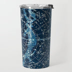 1900 Star Constellation Map - Chart Vintage Poster Travel Mug Gallery Image 2