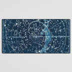 1900 Star Constellation Map - Chart Vintage Poster Desk Mat Gallery Image 3