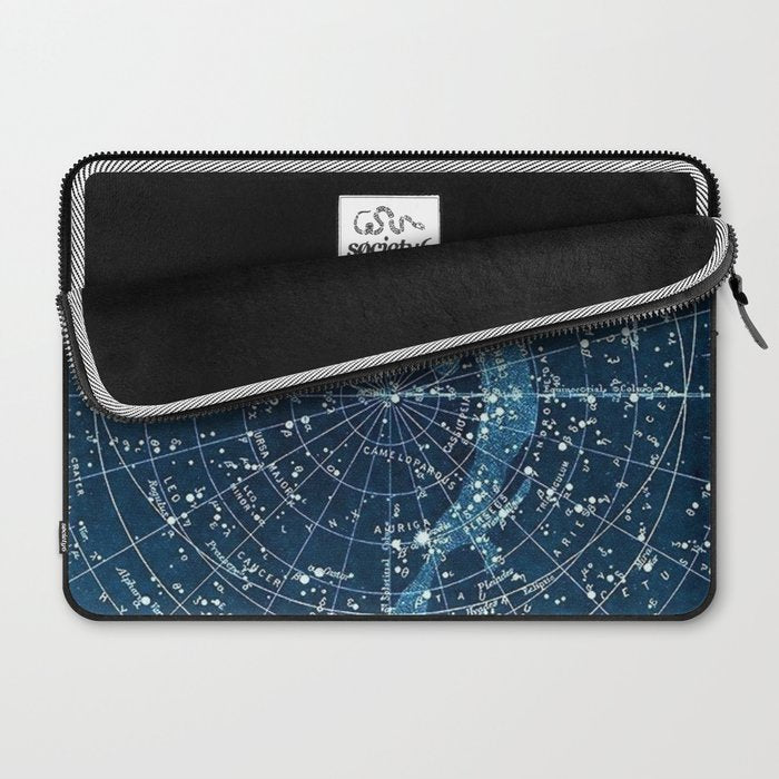 1900 Star Constellation Map - Chart Vintage Poster Laptop Sleeve Gallery Image 2
