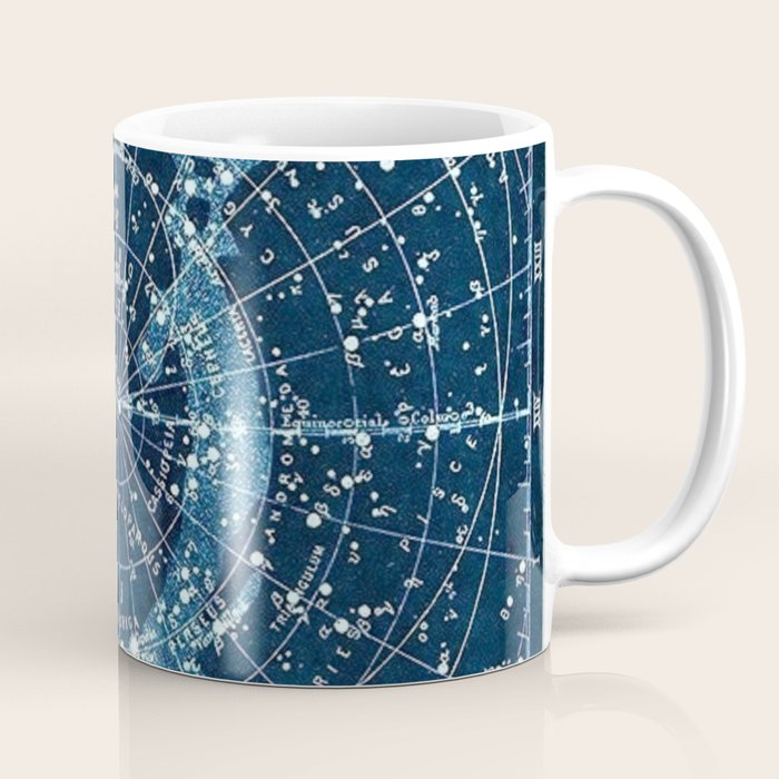 1900 Star Constellation Map - Chart Vintage Poster Coffee Mug Gallery Image 1