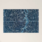 1900 Star Constellation Map - Chart Vintage Poster Welcome Mat Gallery Image 1