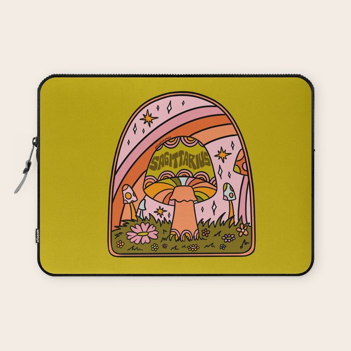 Sagittarius Mushroom Laptop Sleeve Gallery Image 1