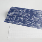 F-18 Blueprints Wrapping Paper Gallery Image 2