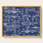 F-18 Blueprints Serving Tray Gallery Image 1
