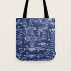 F-18 Blueprints Tote Bag Gallery Image 1