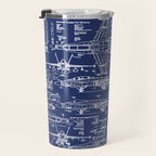 F-18 Blueprints Travel Mug Gallery Image 3