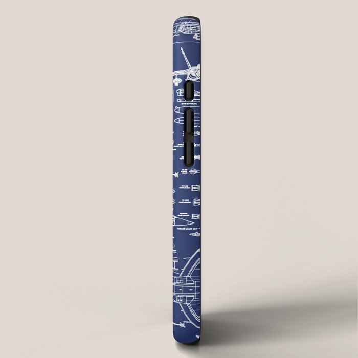 F-18 Blueprints iPhone Case Gallery Image 2