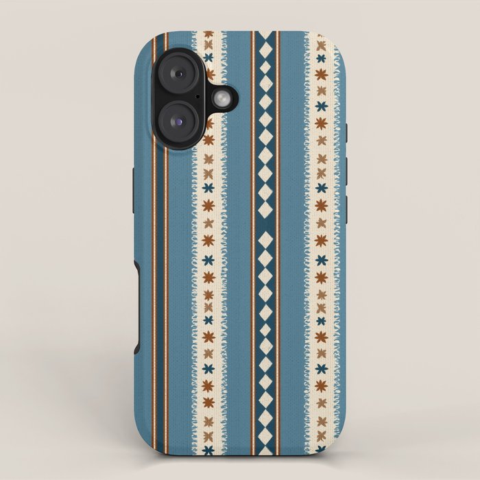 Vintage Woven Stripe - Cozy Heirloom iPhone Case Gallery Image 1