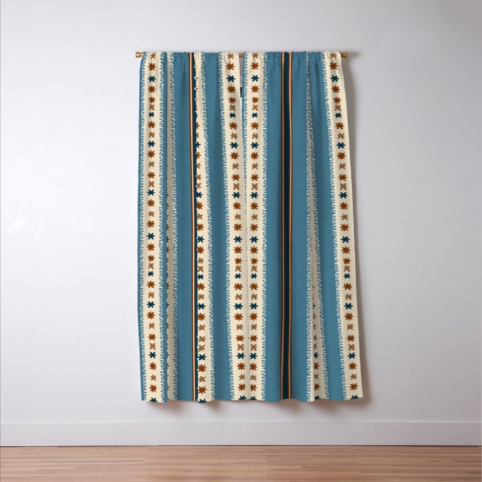 Vintage Woven Stripe - Cozy Heirloom Window Curtain Gallery Image 3