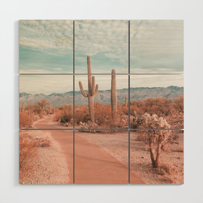 Saguaro National Park Arizona Wood Wall Art Gallery Image 1