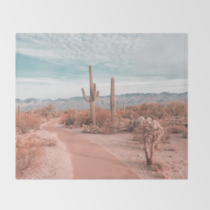 Saguaro National Park Arizona Throw Blanket Gallery Image 2