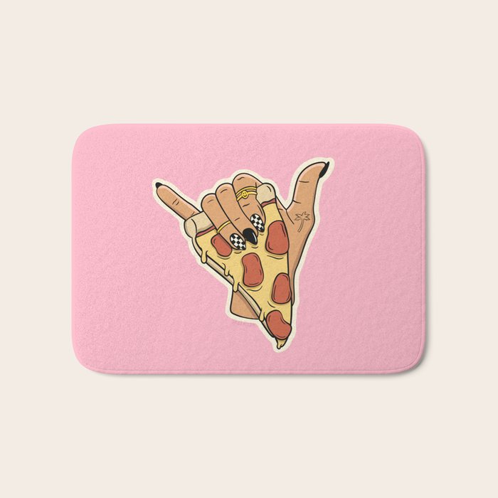 PIZZA SHAKA (LIGHT) Bath Mat Gallery Image 1