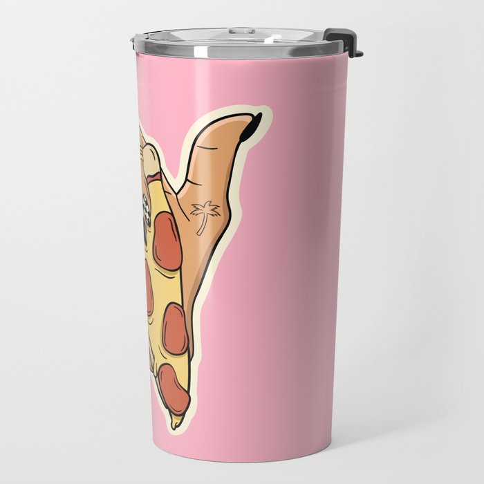 PIZZA SHAKA (LIGHT) Travel Mug Gallery Image 2